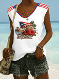 Women's Puerto Rico Print Vest