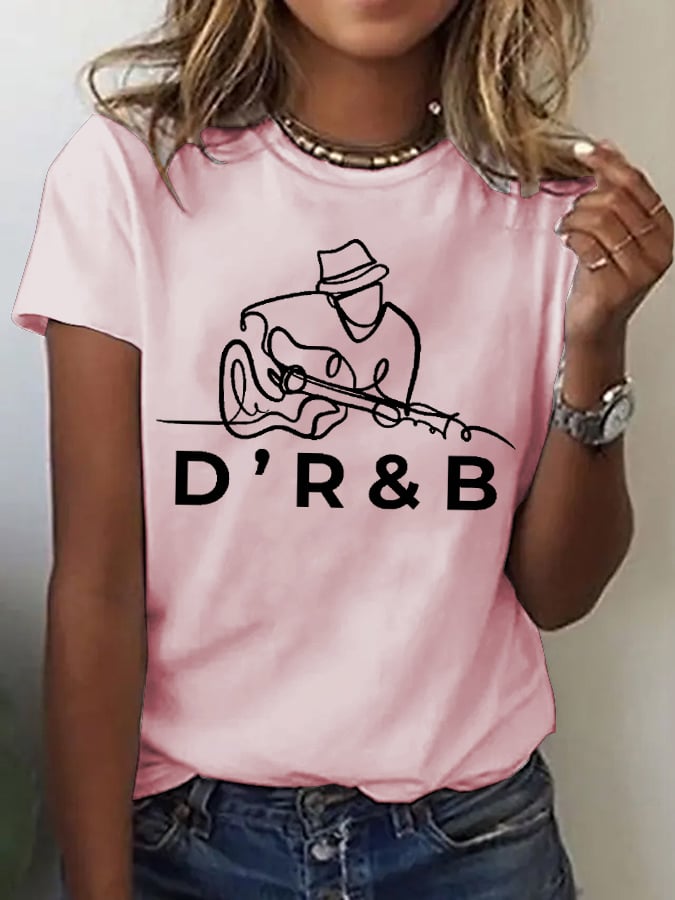 Women's Commemorative Printed Casual T-Shirt