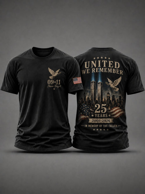 911 Memorial Casual Print T-Shirt