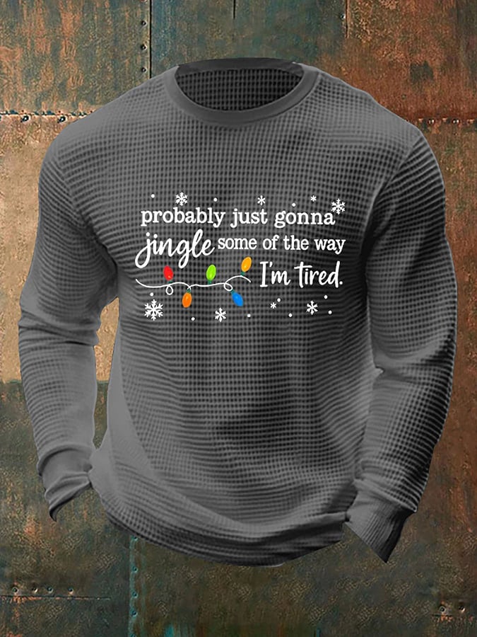 Men's Christmas Printed Casual Long Sleeve Top
