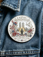 Unisex 9/11 25th Anniversary We Will Never Forget Brooch