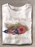Puerto Rico Singer Printed Crew Neck T-shirts