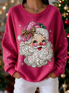 Women's Santa Claus Christmas Print Casual Sweatshirt