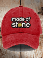 Unisex Washed Cotton Music Print Hat
