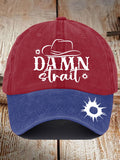 Unisex Damn Strait Country Music Fan Design Print Hat