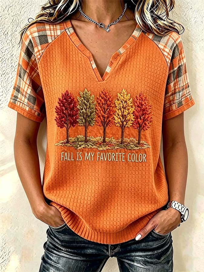 Women'S Casual Autumn Printed Top