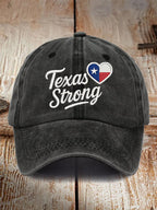 Retro Texas Strong Print Baseball Cap