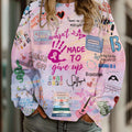 I Wasn't Made To Give Up TS 13 Cancer Era Printed Sweatshirt
