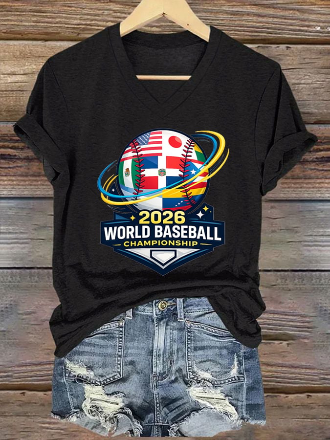 Women's Casual baseball T-shirt