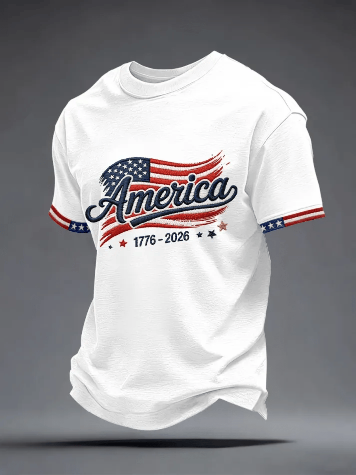 Men's USA 250 Printed Casual T-shirt