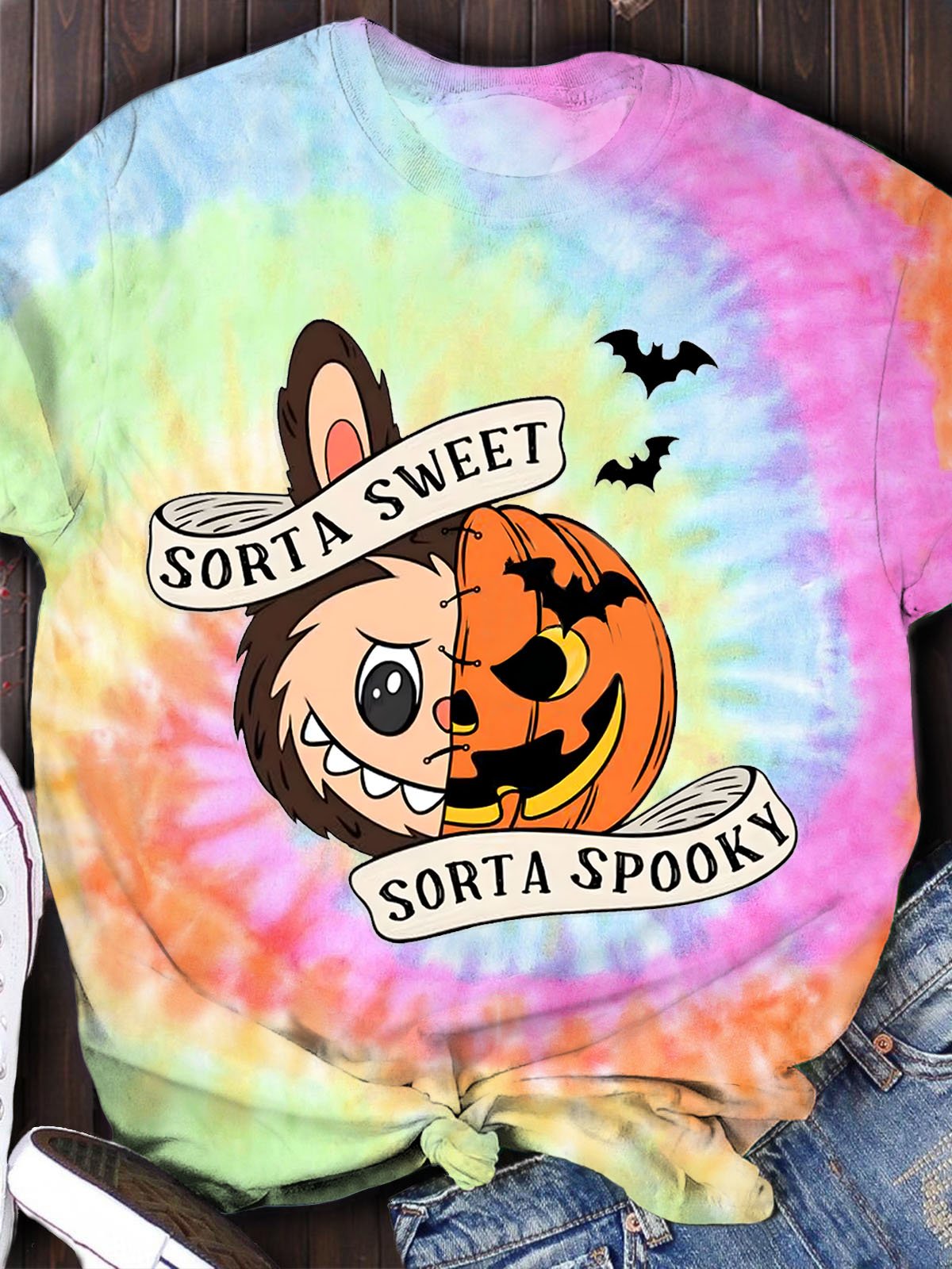Sorta Sweet Sorta Spooky Halloween Pumpkin Shirt