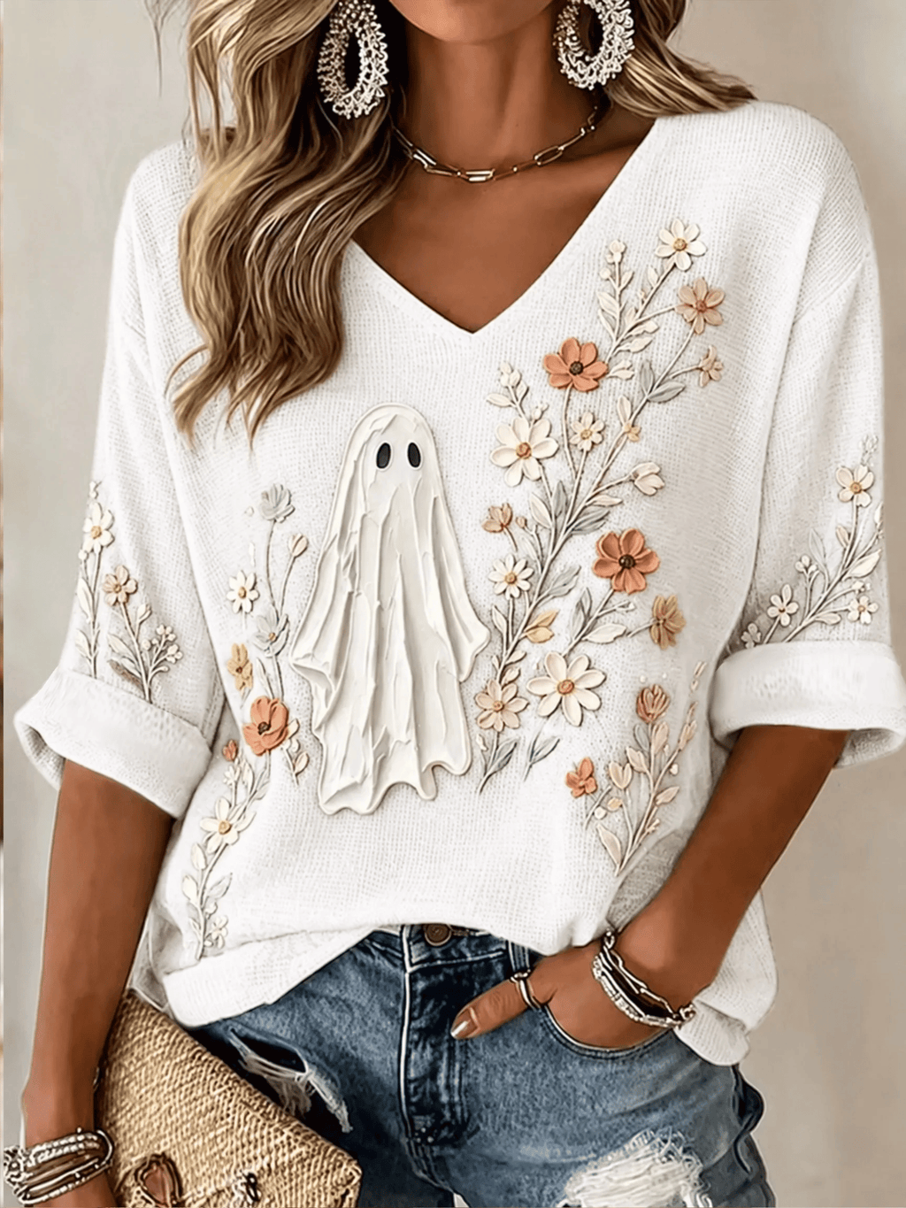 Women'S Casual Printed Top