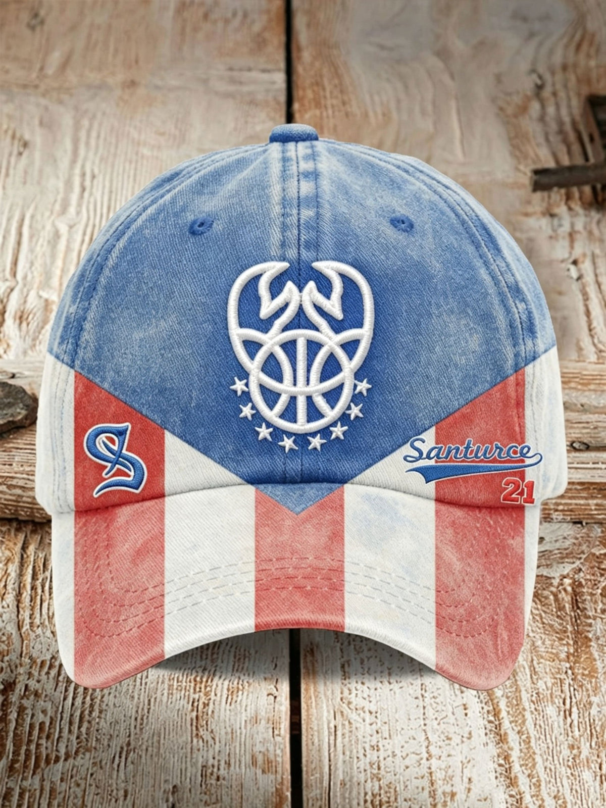 Puerto Rico Print Baseball Cap
