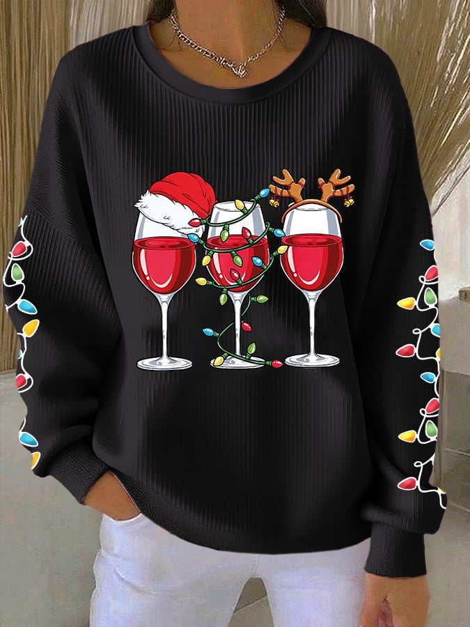 Women's Christmas Print Casual Sweatshirt