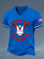 Men's Baseball Print T-Shirt