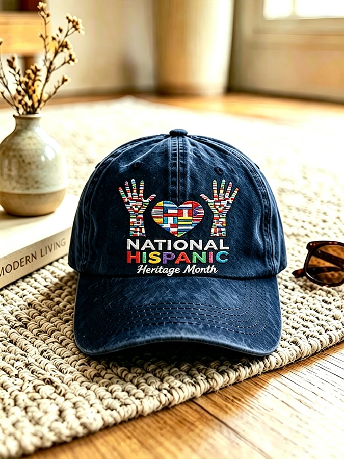 Unisex National Hispanic Heritage Month Print Baseball Cap