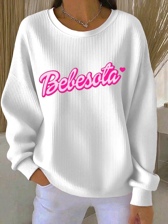 Women's Fashion Printed Casual Sweatshirt