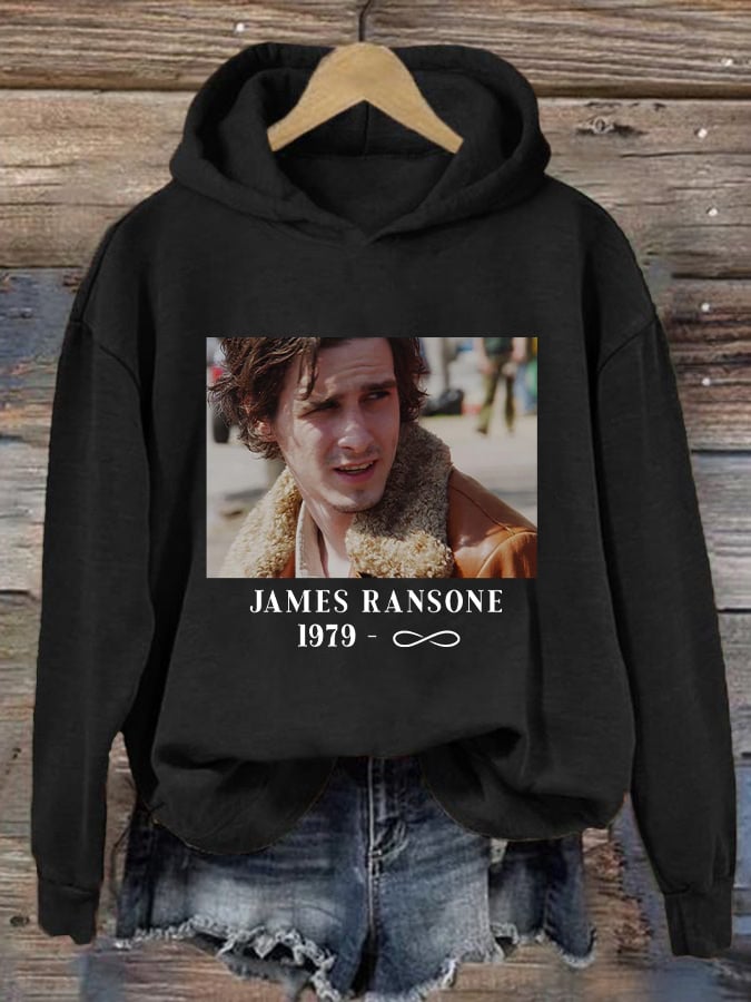 Retro James Ransone Print Hoodie