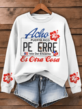Puerto RIco Singer Boricua Decorate Printed Sweatshirt