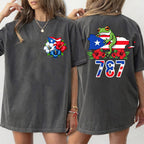 Puerto Rico Printed Retro T-shirts