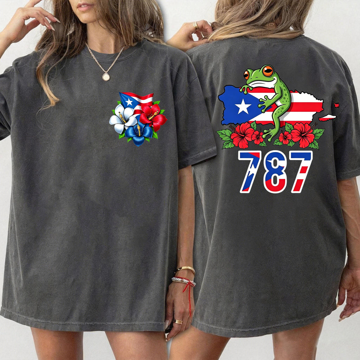 Puerto Rico Printed Retro T-shirts