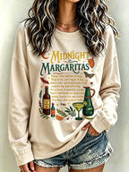 Women's Always Throw Spilled Salt Over Your Left Shoulder Print Casual Sweatshirt
