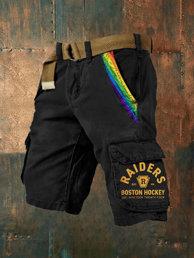 Men's ice hockey print shorts