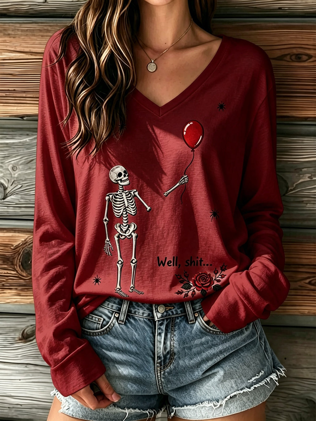 Women's Retro Halloween Print T-Shirt