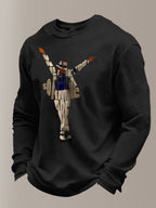 Men's Pop Music Legend  Print Crew Neck Top