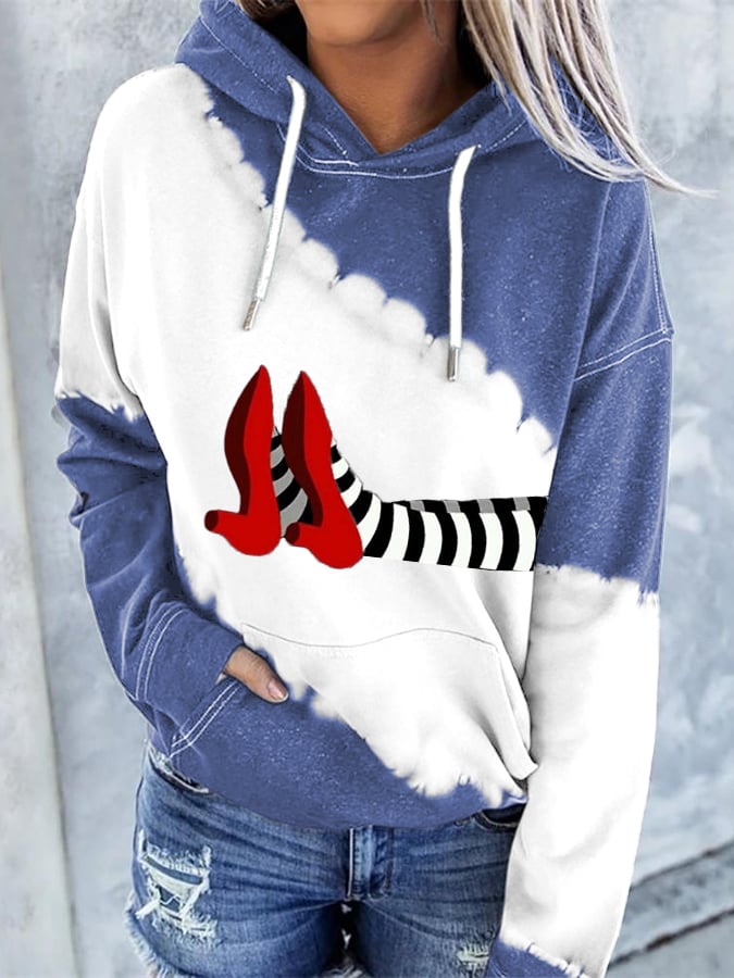 Women'S Halloween Printed Hat Sweatshirt