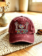Unisex National Hispanic Heritage Month Print Baseball Cap