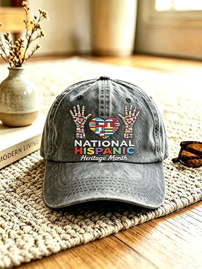 Unisex National Hispanic Heritage Month Print Baseball Cap