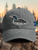 Retro Boundary Waters Canoe Area Save The BWCA Save The Boundary Waters Mn State Loon Print Baseball Cap