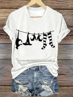 Women's Halloween Printed Casual T-Shirts