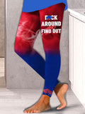 Football printed leggings