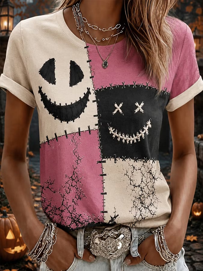 Women's Halloween  Print T-Shirt