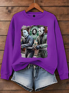 Horror Movies Halloween Art Printed Sweatshirt