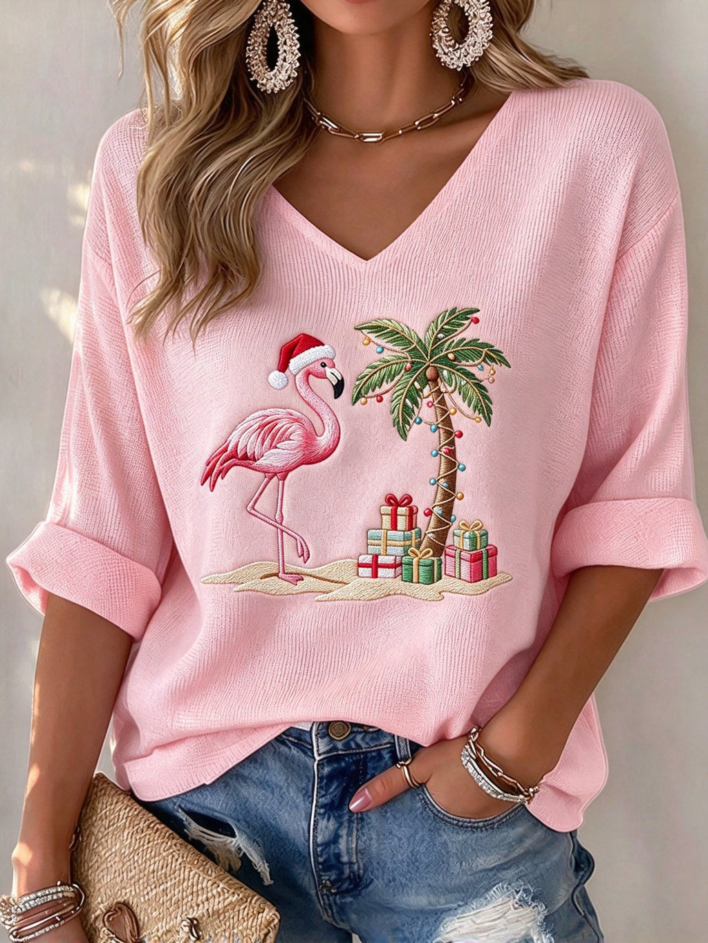 Women's Christmas Print Shirt