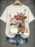Women's Casual Short-Sleeve Printed T-Shirt