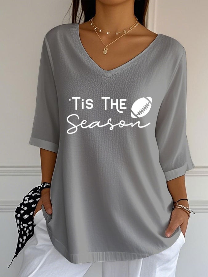 Women's That's My Granddaughter Out There Print Casual T-shirt