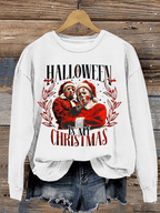 Women's Halloween Is My Christmas Printed Casual Sweatshirt
