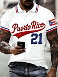 Men's Puerto Rico Baseball Polo Shirt
