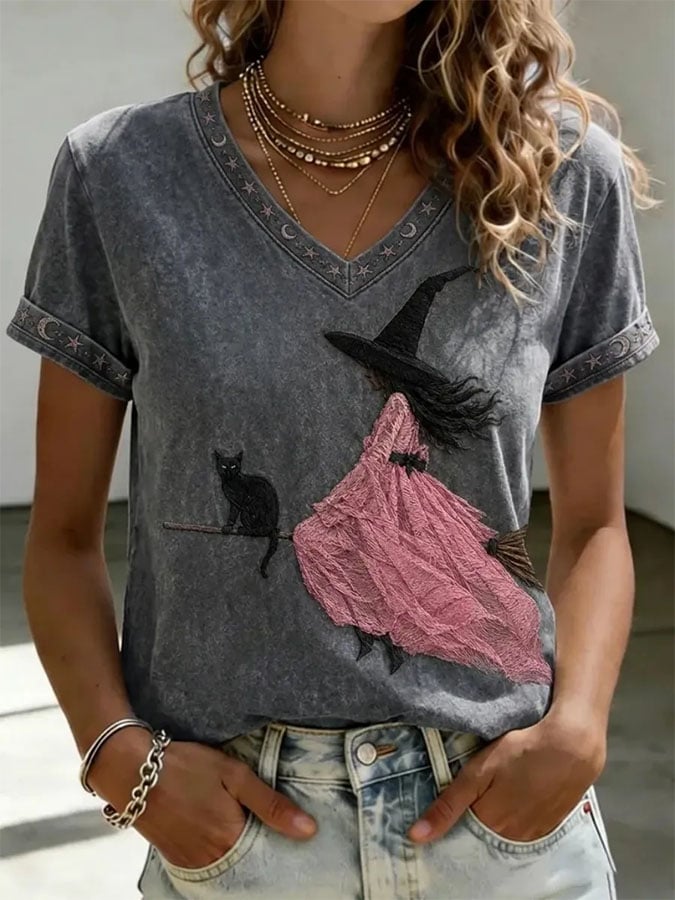 Women's Casual Print Short-Sleeve T-Shirt