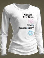Women's Casual Print Long-Sleeve T-Shirt