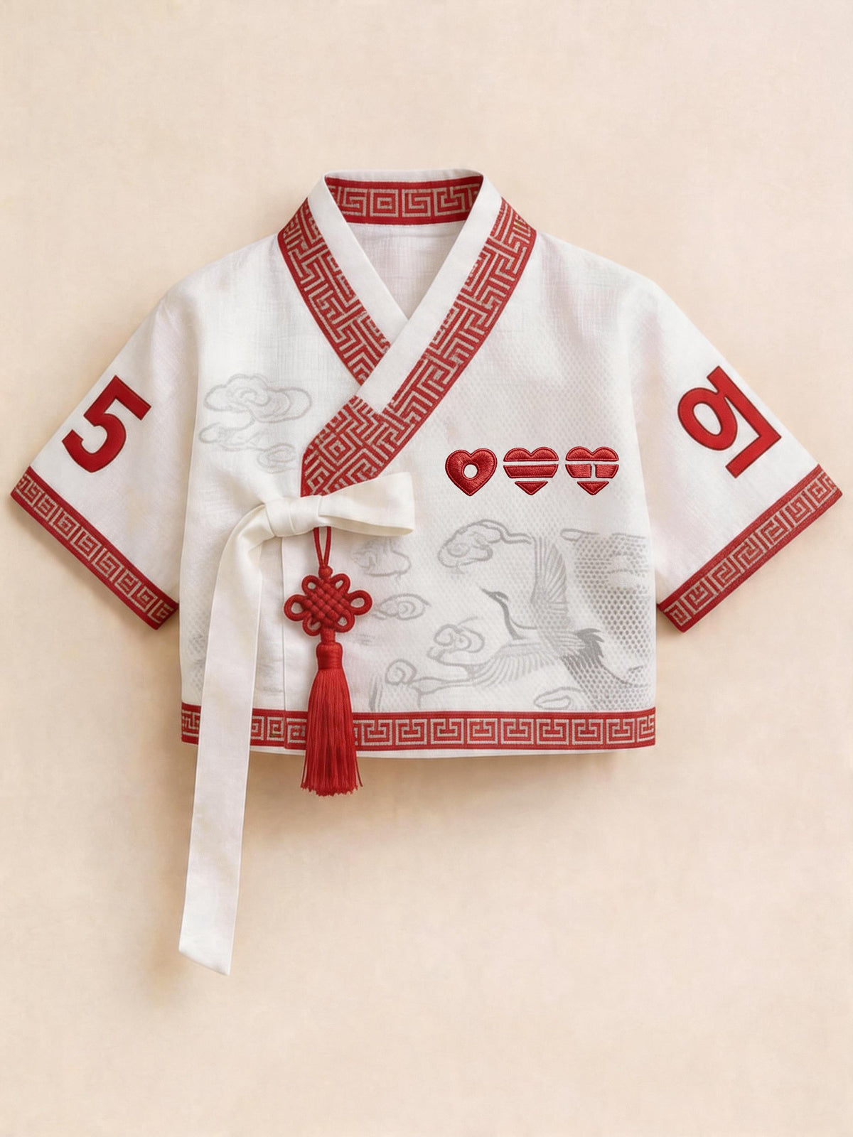 Women Concert-Inspired Jeogori Hanbok Top With Tassel