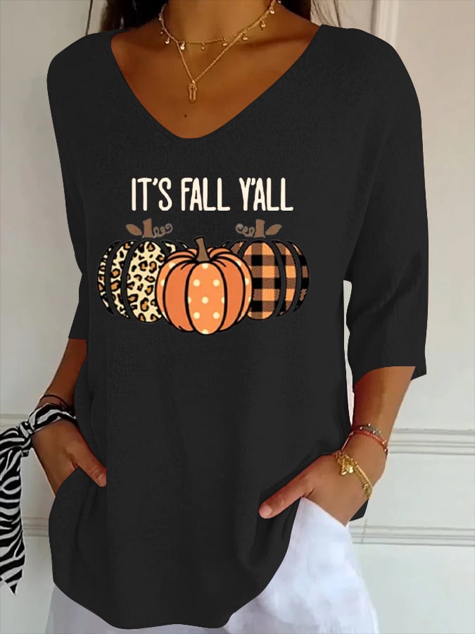 Women's Casual Autumn Style  Knitted T-shirt