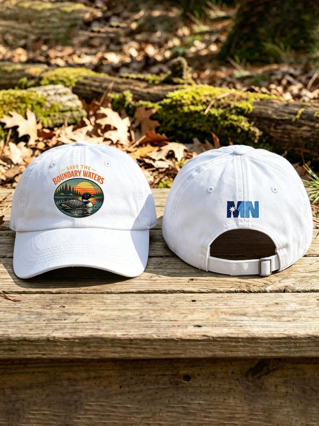Unisex Save The Boundary Waters Mn State Loon Printed Hat
