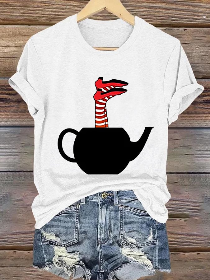 Women's Halloween Printed Casual T-Shirt