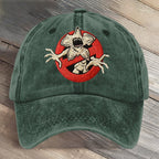 Stranger Upside Down Hawkins 80s Horror Art Printed Cap