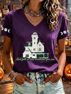 Women's Fall In Love Whenever You Can Print T-shirt